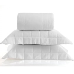 COLCHA SATINEE SQUARE KACYUMARA 240X260 QUEEN BRANCO 007629.0001.U