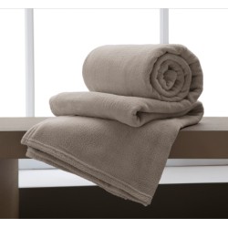 MANTA MICROFIBRA HOME DESIGN LISA 220X240 CORTTEX KING BEGE 0700072.00