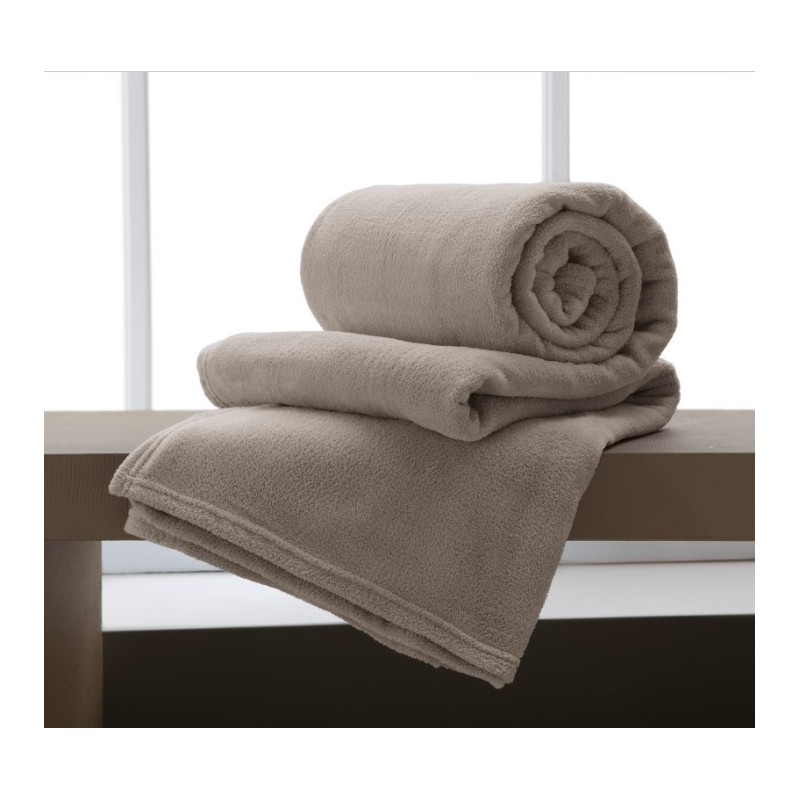 MANTA MICROFIBRA HOME DESIGN LISA 220X240 CORTTEX KING BEGE 0700072.00