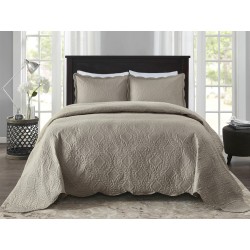 COLCHA MILAO COLOR ART LISA S3 CORTTEX 260X280 KING NUDE 0016