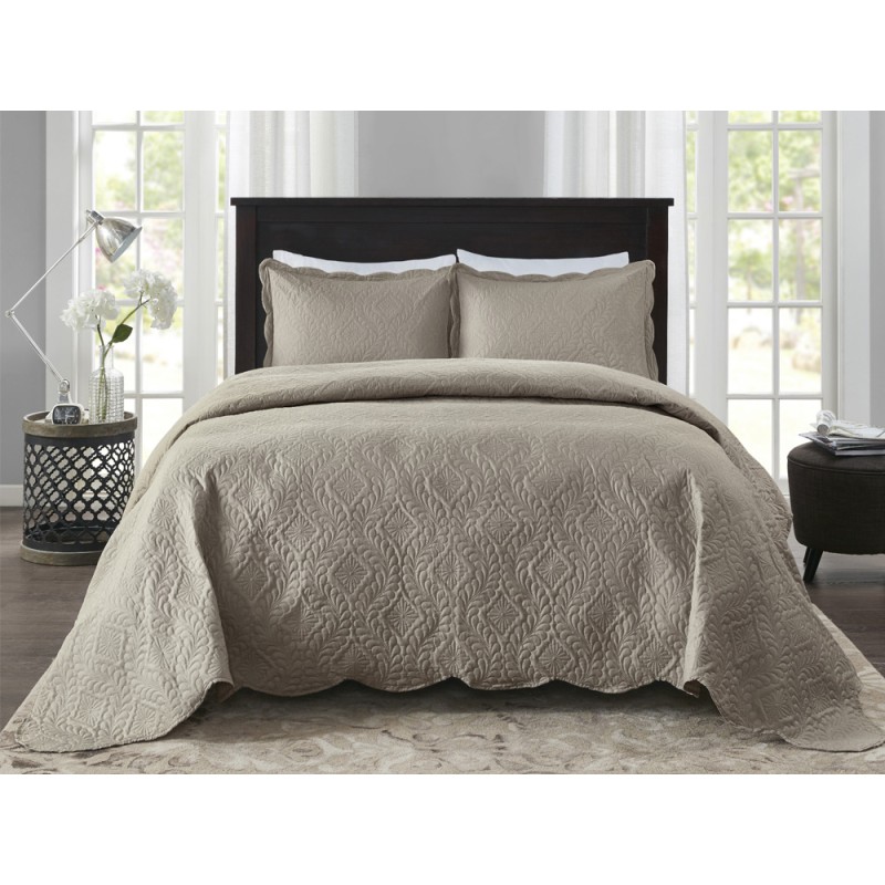 COLCHA MILAO COLOR ART LISA S3 CORTTEX 260X280 KING NUDE 0016