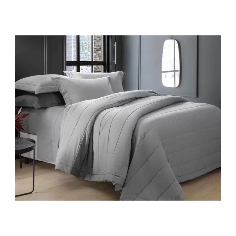 COBRELEITO CHAMBRET FIO TINTO KACYUMARA 240X260 QUEEN SILVER 356184.15