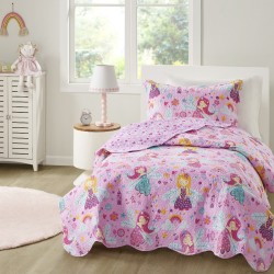 COLCHA INFANTIL SOLTEIRO STUDIO MIX S1 CORTTEX 160X240 FADAS 0013