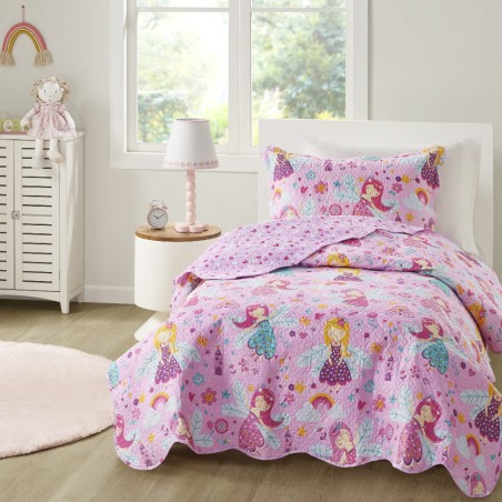 COLCHA INFANTIL SOLTEIRO STUDIO MIX S1 CORTTEX 160X240 FADAS 0013
