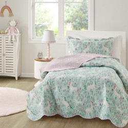 COLCHA INFANTIL SOLTEIRO STUDIO MIX S1 CORTTEX 160X240 UNICORNIO 0013