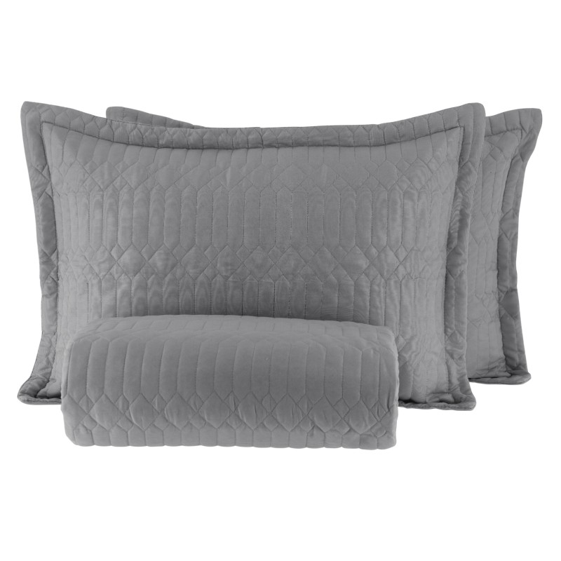 COLCHA QUEEN SIENA ATTUALE CORTTEX S1  240X260 GRAFITE 0015