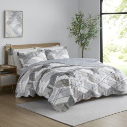 COLCHA CASAL PARIS COLOR ART S16 CORTTEX 220X240 RISCADO MARROM *0014