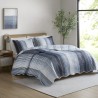 COLCHA CASAL PARIS COLOR ART S16 CORTTEX 220X240 LISTRADO AZUL *0014