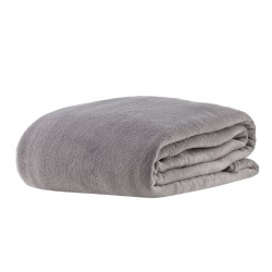 MANTA MICROFIBRA HOME DESIGN LISA 180X220 CORTTEX CASAL CINZA *0700072
