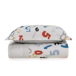 COLCHA SOLTEIRO NUMEROS KARSTEN 180X255 *3903266