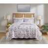 COLCHA QUEEN PARIS COLOR ART S17 CORTTEX 240X260 FOLHAGEM LILAS *0015
