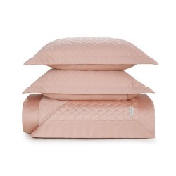 COLCHA SPIAZZO TRUSSARDI 270X260 QUEEN ROSA PERLA *3594379