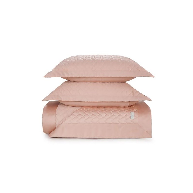 COLCHA SPIAZZO TRUSSARDI 270X260 QUEEN ROSA PERLA *3594379