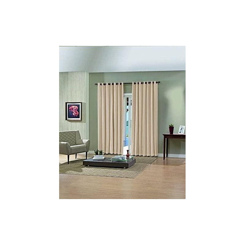 CORTINA PRATIKA LISA CROMO AREIA 420X250