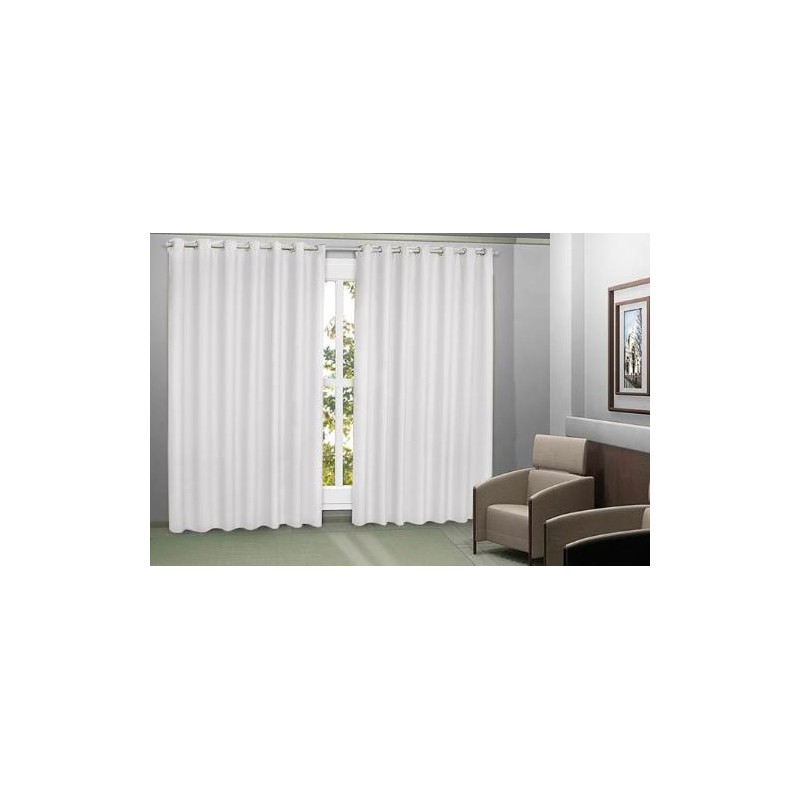 CORTINA  DUBAI P/VARAO 100%PVC. BRANCO 280X180