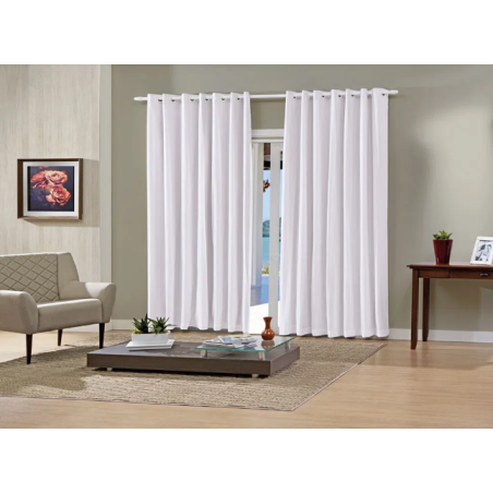 CORTINA PRATIKA LISA SLIM 360X250 BRANCO
