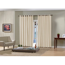 CORTINA PRATIKA LISA SLIM 360X250 AREIA