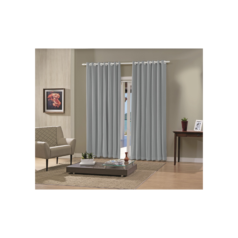 CORTINA PRATIKA LISA SLIM 260X170 TITANIO