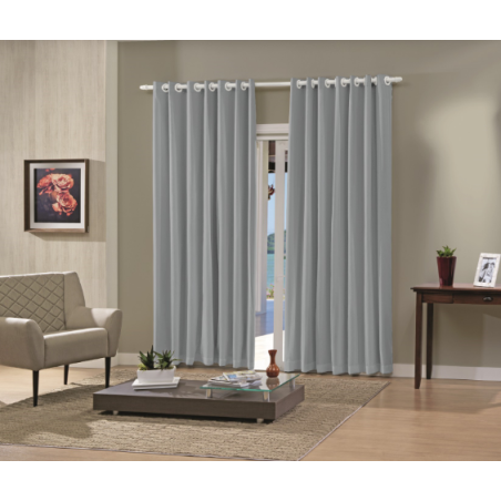 CORTINA PRATIKA LISA SLIM 260X170 TITANIO