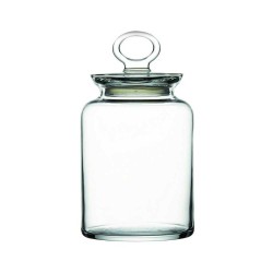PORTA MANTIMENTO VIDRO C/TP 10X22CM *46393 PASABAHCE TRANSPARENTE 1,5L