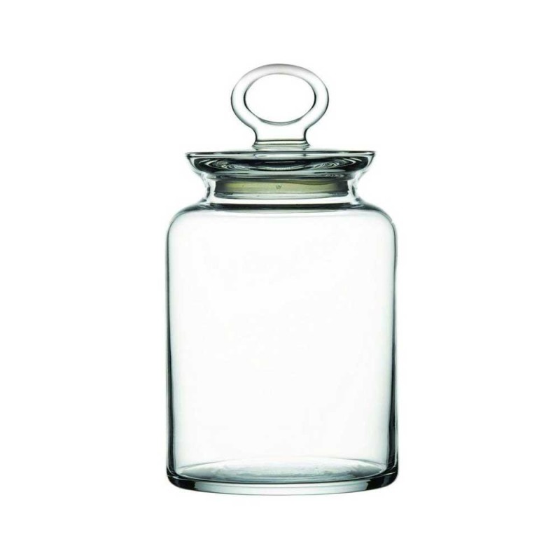 PORTA MANTIMENTO VIDRO C/TP 10X22CM *46393 PASABAHCE TRANSPARENTE 1,5L