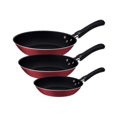 JOGO FRIGIDEIRAS 3PCS LINZ TRAMONTINA VERMELHO 20297509