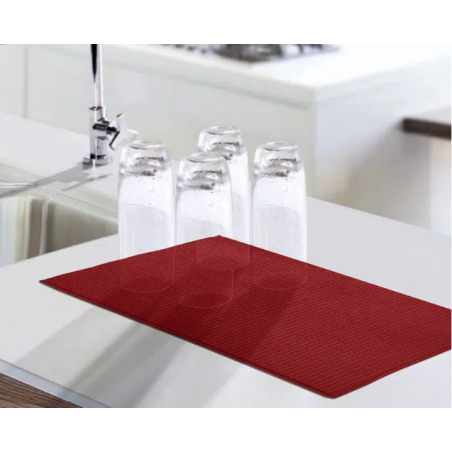 TAPETE ESCORREDOR DE LOUCA 38X50 NIAZITEX VERMELHO