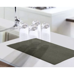 TAPETE ESCORREDOR DE LOUCA 38X50 NIAZITEX CINZA