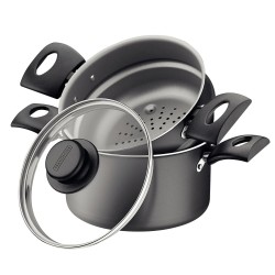 CUSCUZEIRA TURIM ALUMINIO TRAMONTINA 16CM CHUMBO 20266616