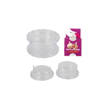 TRITURADOR D/ALHO PLASTICO INCOLOR 4X7.5CM EPA-02 11253