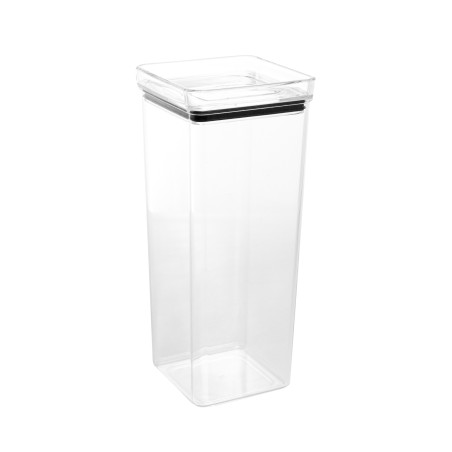 POTE HERMETICO EMPILHAVEL MY BOX 10X10X24CM LYOR TRANSPARENTE 5250
