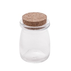 POTE VIDRO C/ROLHA 100ML LYOR TRANSPARENTE 1989