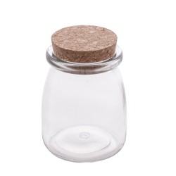 POTE VIDRO C/ROLHA 190ML LYOR TRANSPARENTE 1990