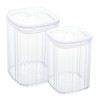 CONJUNTO 2 POTES DE POLIESTIRENO 840ML/500ML LYOR TRANSPARENTE 4988