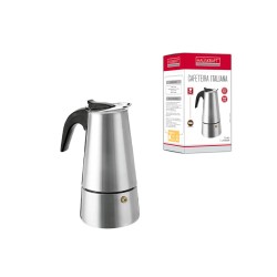 CAFETEIRA ITALIANA INOX 4 XICARAS PRATA CAFT-011