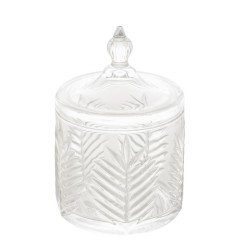 POTICHE DEC CRISTAL PALMEIRA 4288 LYOR TRANSPARENTE 10X15,5