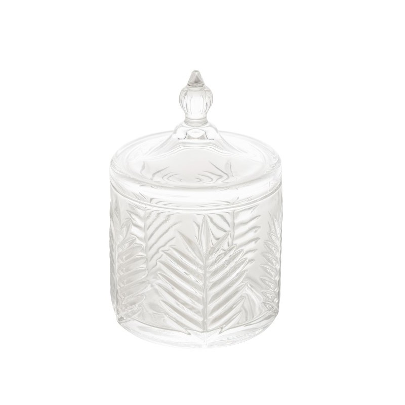 POTICHE DEC CRISTAL PALMEIRA 4288 LYOR TRANSPARENTE 10X15,5