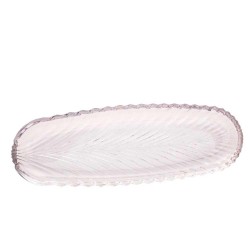PRATO DEC CRISTAL LEAF LYOR 4473 39.5X14X3CM