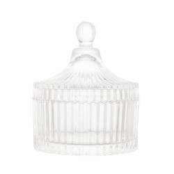 POTICHE DECOR CRISTAL ECOL CARROSSEL 6.9X6.7X9.2CM LYOR TRANSPARENTE 7