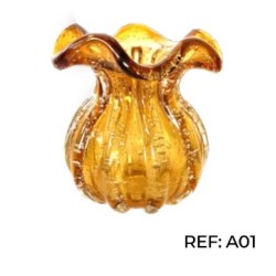 MURANO TROUXINHA AMBAR G 14X16CM *A01