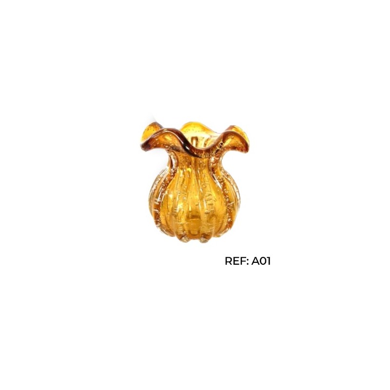 MURANO TROUXINHA AMBAR G 14X16CM *A01