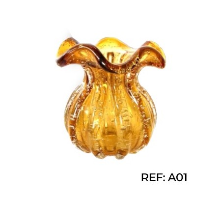 MURANO TROUXINHA AMBAR G 14X16CM *A01