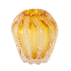 MURANO SOLICITARIO AMBAR 11X12CM *A03