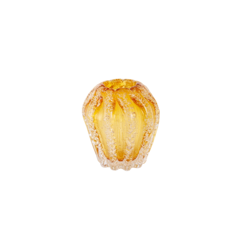 MURANO SOLICITARIO AMBAR 11X12CM *A03
