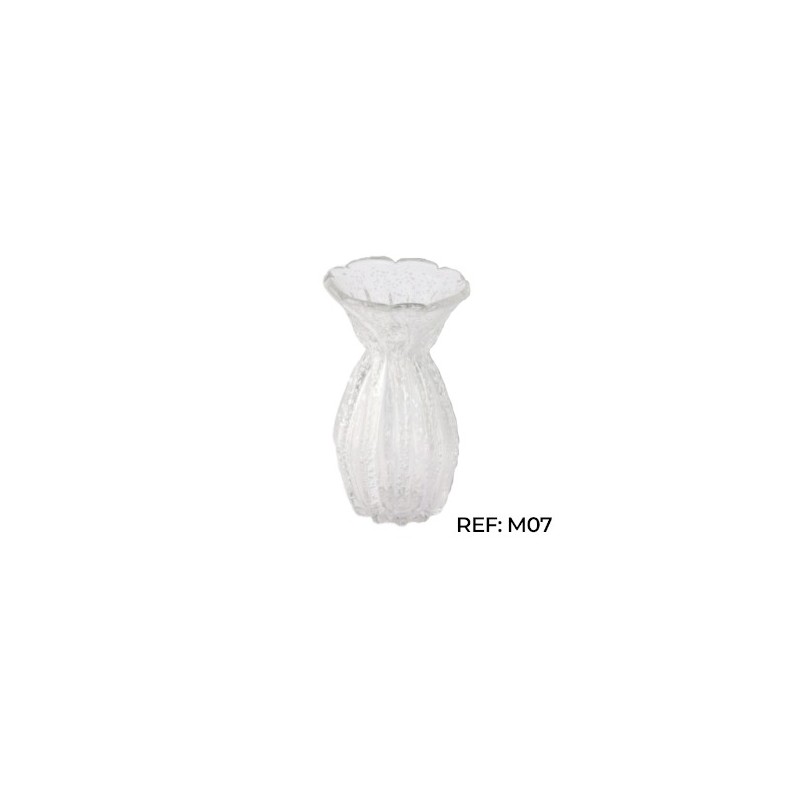 MURANO VASO VENEZA CRISTAL P 13X24CM *M07