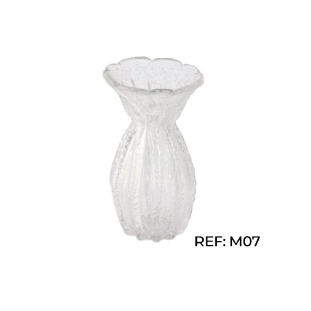 MURANO VASO VENEZA CRISTAL P 13X24CM *M07