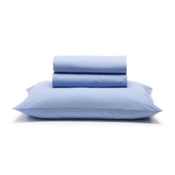 JOGO CAMA  DUPLO PRATA 150FIOS  01 SANTISTA AZUL QUEEN