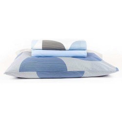 JOGO CAMA DUPLO HOME DESIGN SANTISTA QUEEN SPOT AZUL