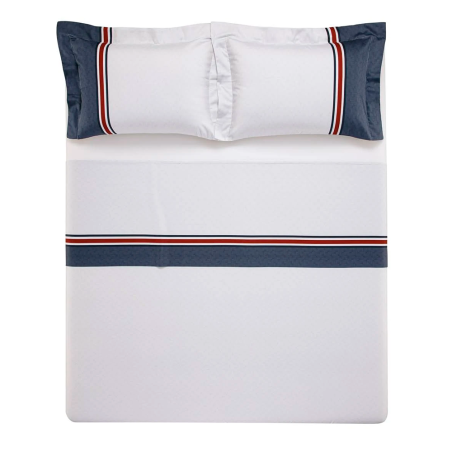 JOGO CAMA DONATO AZUL ESTAMPADO QUEEN 240X260 3649653 TRUSSARDI