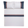 JOGO CAMA DONATO AZUL ESTAMPADO QUEEN 240X260 3649653 TRUSSARDI